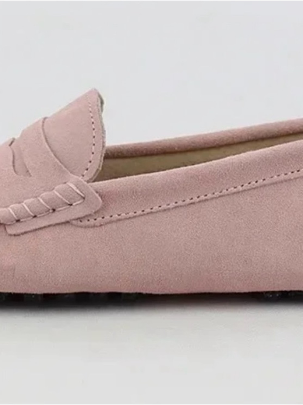 NWOT!! Women's Dusty Pink Suede Loafers - Slip-On Driving Moccasins - Picture 3 of 6